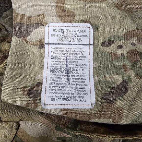 Combat Aircrew Trousers Pants 38x32 Large Regular OCP Multicam Class 2 Pilot - Picture 7 of 16